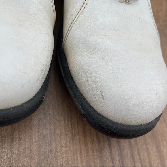 FootJoy GreenJoys Women's Golf Shoes #48392 White Tan Size 8 - Picture 4 of 7